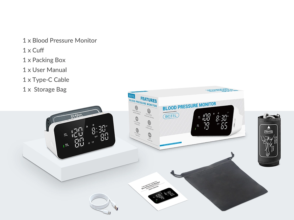 bc31l upper arm blood pressure monitor